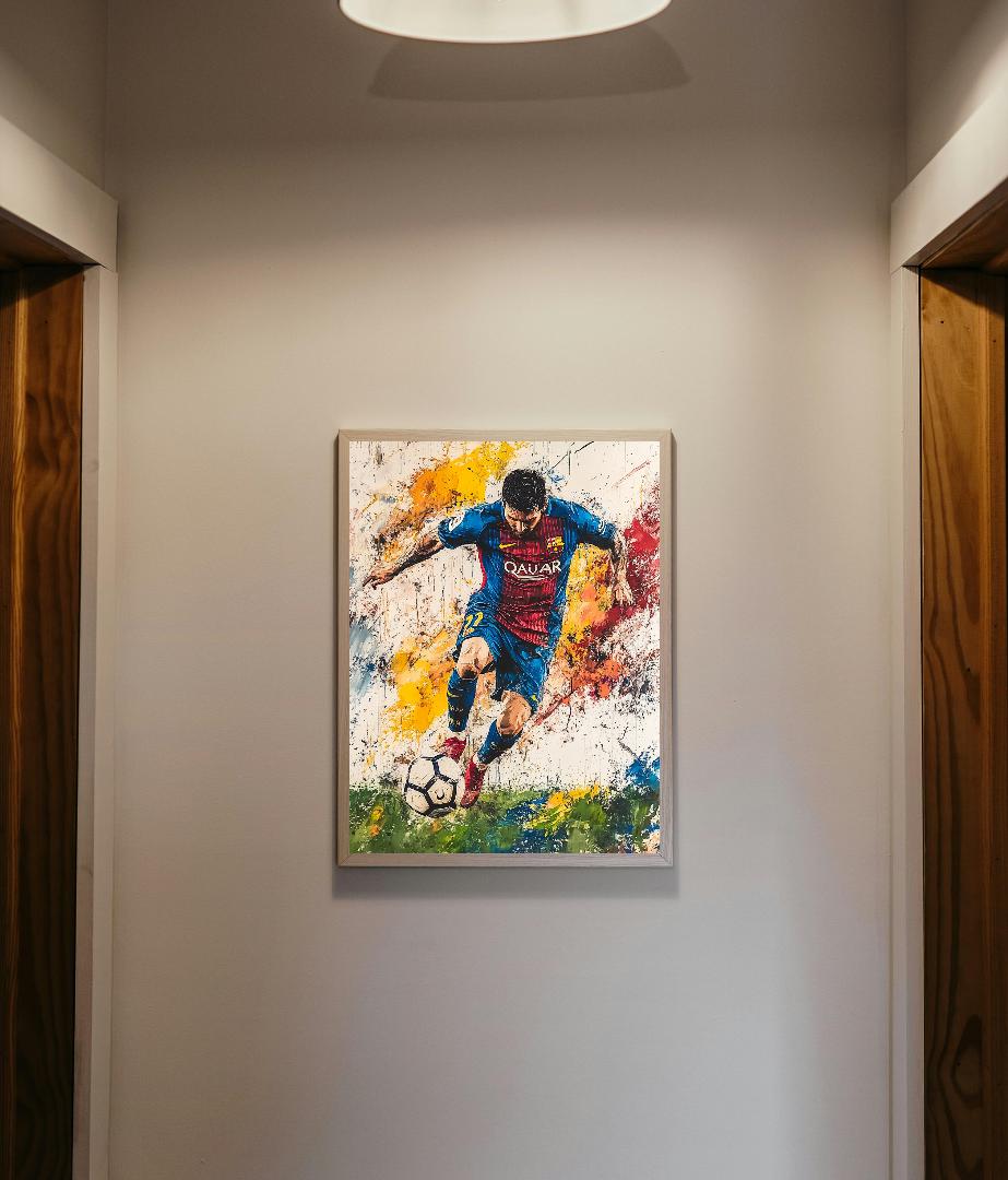 Lionel Messi Digital Printable Wall Art.
