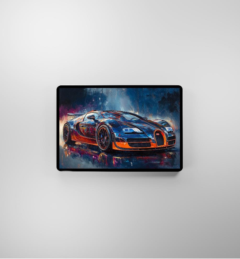 Bugatti Veyron Super Sport Digital Printable Wall Art.