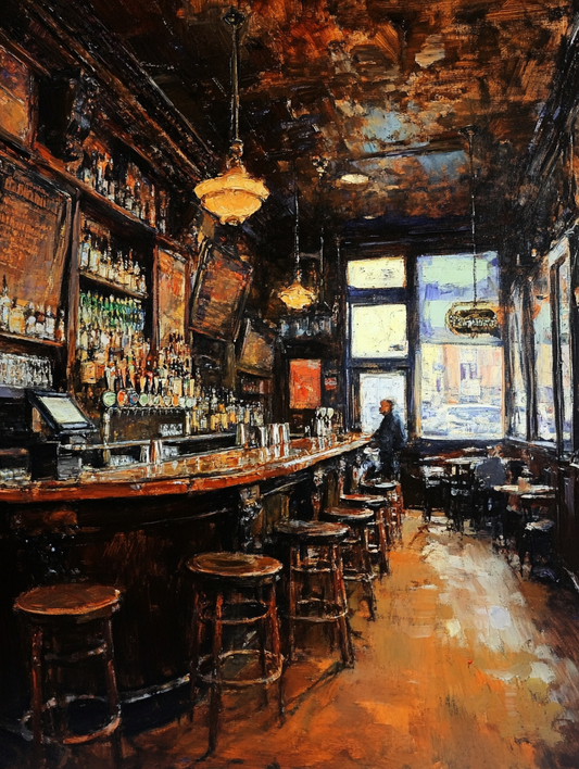 Bar Painting Digital Printable Wall Art.